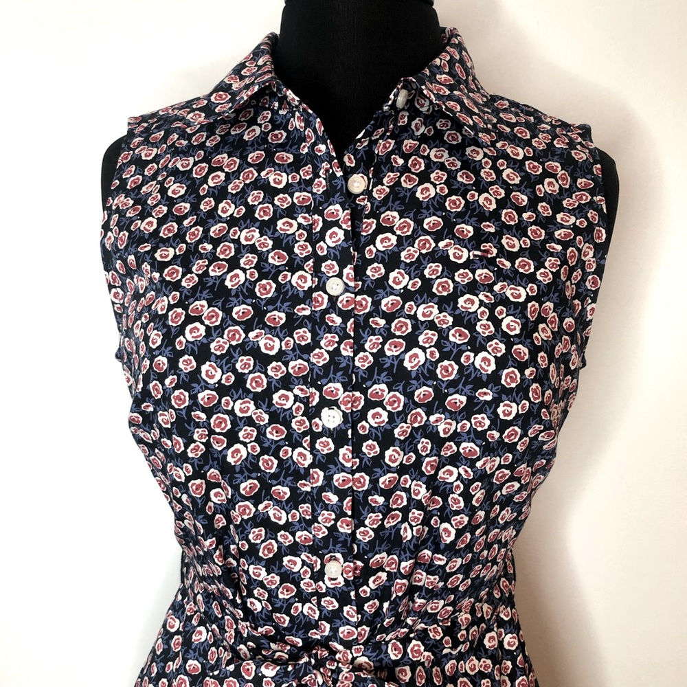 Tommy Hilfiger Flowered Shirt Dress NWOT